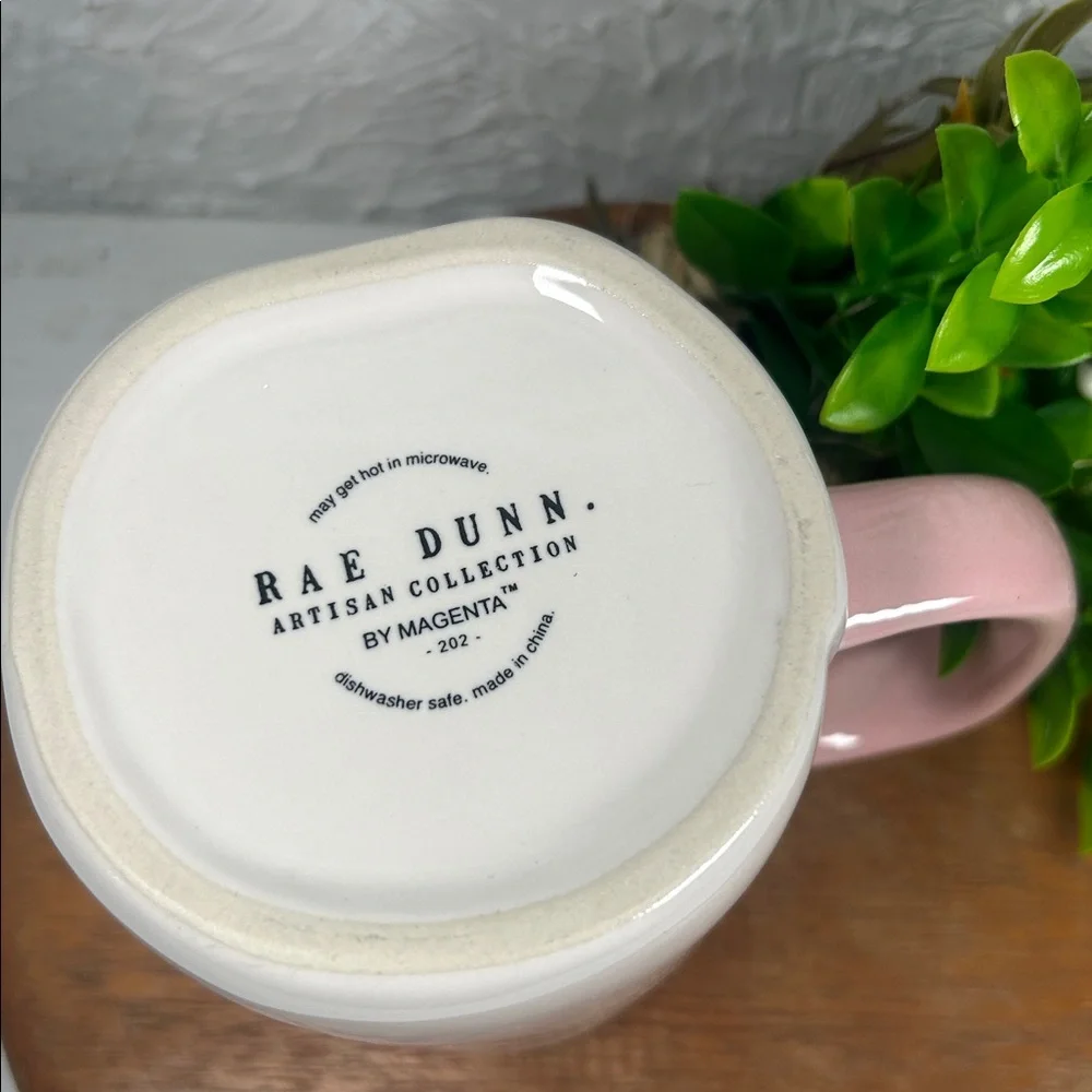 Rae Dunn “Love My Peeps' Mug White Pink 18 Oz Mug Easter Spring Coffee Drink Mug - Picture 2 of 11